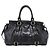 Miu Miu Handtasche Leder 2way Schwarz Gold Auth 167716SAM Golden - Ansicht 2