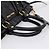 Miu Miu Handtasche Leder 2way Schwarz Gold Auth 167716SAM Golden - Ansicht 7