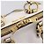 Bolsa de Mão Miu Miu Madras Leather 2way Gold Auth 207611A Dourado - vista 20