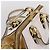 Bolsa de Mão Miu Miu Madras Leather 2way Gold Auth 207611A Dourado - vista 6