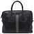 Sac business Prada Saffiano rayé noir