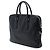 Sac business Prada Saffiano rayé noir - vue 2