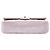 Bolsa de Ombro Chanel Medium Classic Double Flap em pele de cordeiro iridescente rosa - vista 3