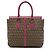 Borsa Satchel Fendi in tela Zucchino e pelle marrone