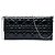 Clutch Dior Cannage in vernice nera con tracolla a catena Nero