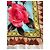 Dolce & Gabbana Seidentop mit Rosenprint Blu Mediterraneo Braun Pink Rot Grün Hellblau - Ansicht 5