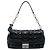 Dior New Lock Schultertasche aus Lackleder Cannage in Schwarz