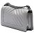 Borsa a tracolla Chanel Boy Flap Old Medium Chevron Caviar Argento - vista 2