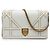 Borsa a tracolla Diorama in vitello borchiato bianco Dior