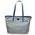 Tote Prada Symbole Triangolo in Tessuto con rifiniture in Saffiano Blu