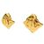 Pendientes de clip Chanel CC chapados en oro en forma de rombo Dorado - vista 7