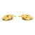 Pendientes de clip Chanel CC chapados en oro en forma de rombo Dorado - vista 8