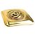 Chanel CC vergoldete Brosche in Rautenform Golden - Ansicht 2