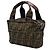 Bolsa Fendi Mini Zucca Canvas Castanha Marrom - vista 2