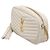 Autre Marque Borsa camera Mini Lou con nappina in pelle grain de poudre monogrammata bianca Saint Laurent Bianco - vista 2