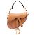 Bolso Dior Saddle Micro de piel de cabra marrón Castaño