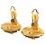 Gold Chanel CC vergoldete runde Clip-On Ohrringe Golden - Ansicht 5