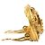 Gold Chanel CC vergoldete runde Clip-On Ohrringe Golden - Ansicht 7
