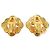 Chanel CC vergoldete Logo-Blumen-Clip-Ohrringe Golden - Ansicht 2