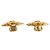 Chanel CC vergoldete Logo-Blumen-Clip-Ohrringe Golden - Ansicht 3