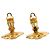 Chanel CC vergoldete Logo-Blumen-Clip-Ohrringe Golden - Ansicht 5