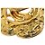 Chanel CC vergoldete Logo-Blumen-Clip-Ohrringe Golden - Ansicht 8