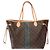 Saco LOUIS VUITTON Neverfull em Tela Castanha - 104001 - vista 4