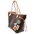 Saco LOUIS VUITTON Neverfull em Tela Castanha - 104001 - vista 5