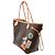 Borsa LOUIS VUITTON Neverfull in Tela Marrone - 104001 - vista 5