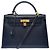 Hermès mala HERMES Kelly 32 em Couro Azul Marinho - 103998