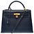 Hermès mala HERMES Kelly 32 em Couro Azul Marinho - 103998 - vista 3