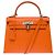Hermès Bolsa HERMES Kelly 28 em Couro Laranja - 103994