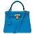 Hermès mala HERMES Kelly 25 em Couro Azul - 103990 - vista 3