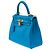 Hermès mala HERMES Kelly 25 em Couro Azul - 103990 - vista 5