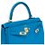 Hermès mala HERMES Kelly 25 em Couro Azul - 103990 - vista 7