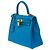 Hermès Borsa HERMES Kelly 25 in Pelle Blu - 103992 - vista 5