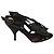 Sandali Chanel raso T.37,5 Nero
