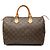 Louis Vuitton Monogram Speedy 35 Boston Tasche Braun