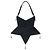 Autre Marque Borsa a tracolla Saint Laurent in pelle Astro Star con nappina nera Nero
