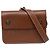 Pochette Hermès Courchevel castanha e mala de cintura verde Marrom