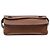 Pochette Hermès Courchevel castanha e mala de cintura verde Marrom - vista 3