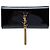 Autre Marque Clutch Saint Laurent Cassandre con borla en charol negro