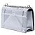 Bolsa Tiracolo Diorama Microcannage em Verniz Prateado Dior Prata - vista 2