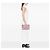 LOEWE T-Clutch aus geprägtem Leder Anagram Repeat rosa Pink - Ansicht 6