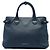 Bolsa Satchel Banner Burberry Medium em couro e House Check azul