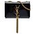Autre Marque Borsa a tracolla Small Patent Monogram Kate Tassel Saint Laurent Nera Nero