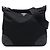 Prada Tessuto Crossbody mit Lederbesatz, Schwarz