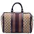 Sac Boston Satchel Gucci Medium GG Canvas Web Joy Beige