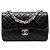 Borsa a tracolla Chanel Medium Quilted Lambskin Westminster Pearl Flap nera Nero