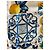 Dolce & Gabbana Maiolica Seidentop Weiß Blau Grün Orange Gelb - Ansicht 6